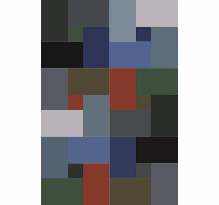Wallpaper geometric block pattern - TenStickers