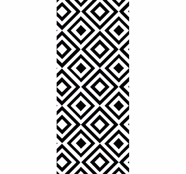 Wallpaper geometric black and white - TenStickers