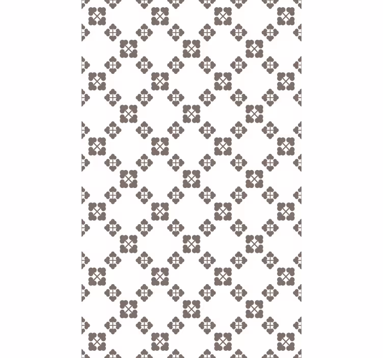 Nature wallpaper beige four clovers design - TenStickers