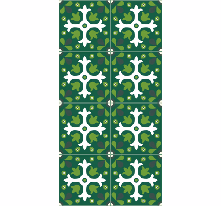 Nature wallpaper emerald botanical design - TenStickers