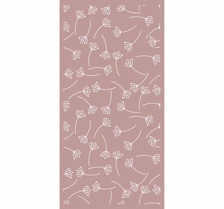 Nature wallpaper soft floral design - TenStickers