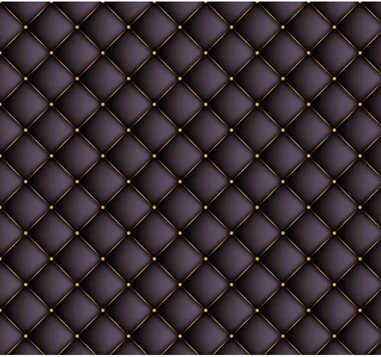 Textured wallpaper with quilted design - TenStickers