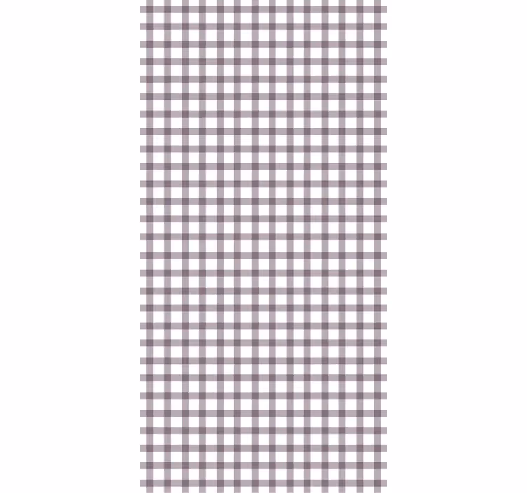 Textured wallpaper lilac gingham - TenStickers