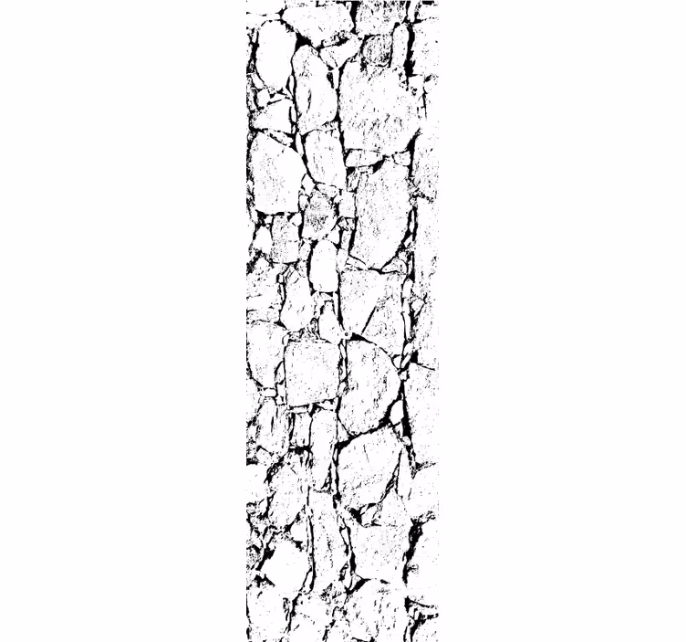 Wallpaper marble cracked grey design - TenStickers