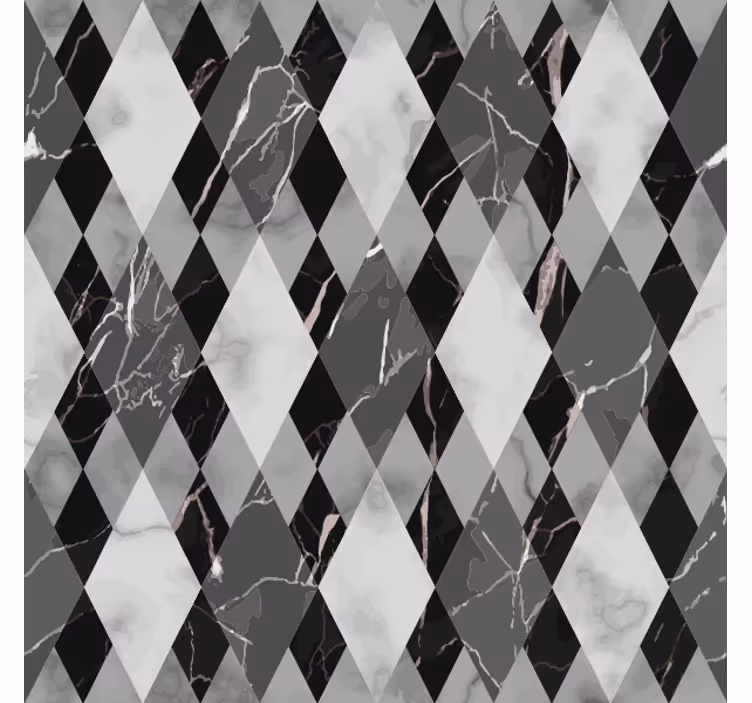 Wallpaper marble diamond dark pattern - TenStickers