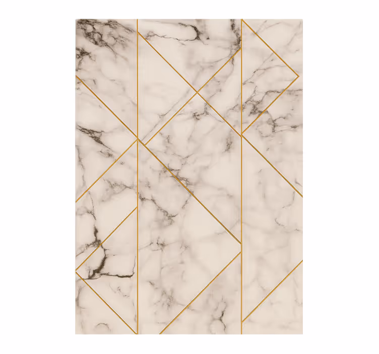 Wallpaper marble elegant grid design - TenStickers