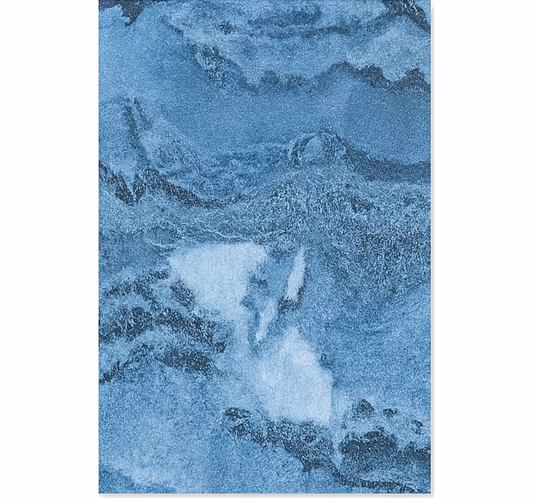 Wallpaper marble deep blue texture - TenStickers