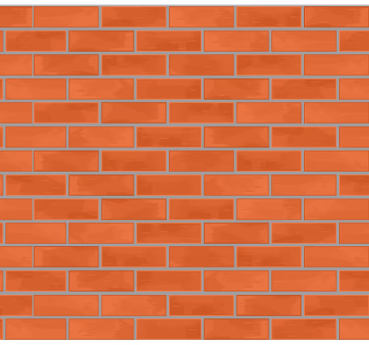 Stone wallpaper red brick pattern - TenStickers