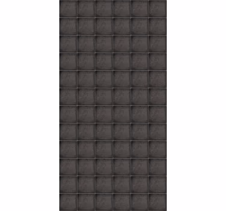 Tiles wallpaper black square stone bricks - TenStickers
