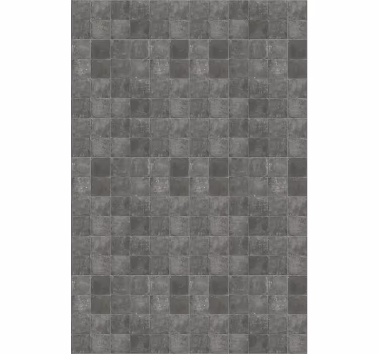 Tiles wallpaper dark gray vintage squares - TenStickers
