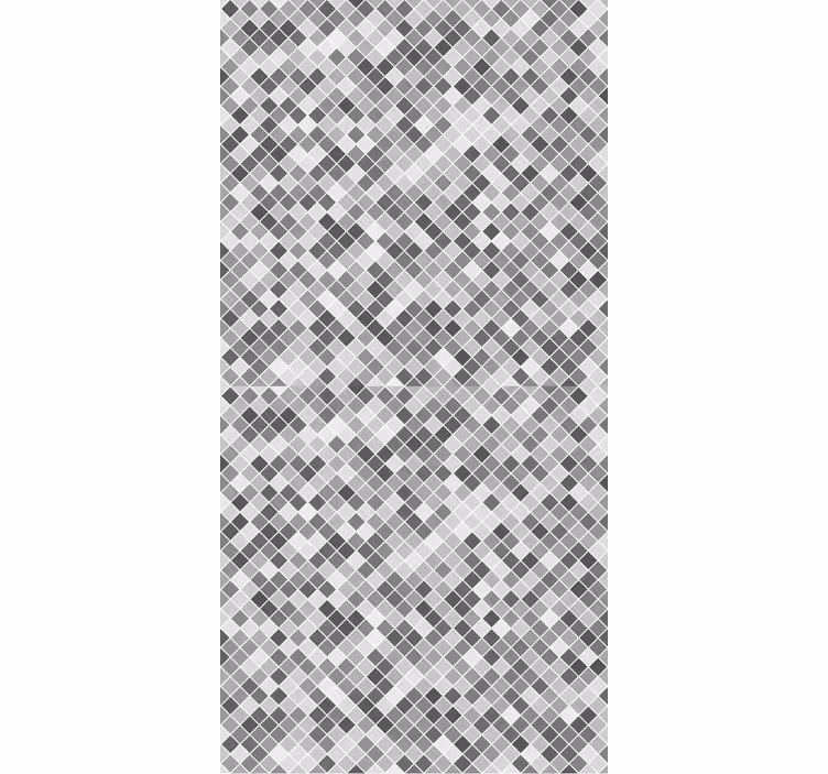Tiles wallpaper gray tones squared pattern - TenStickers