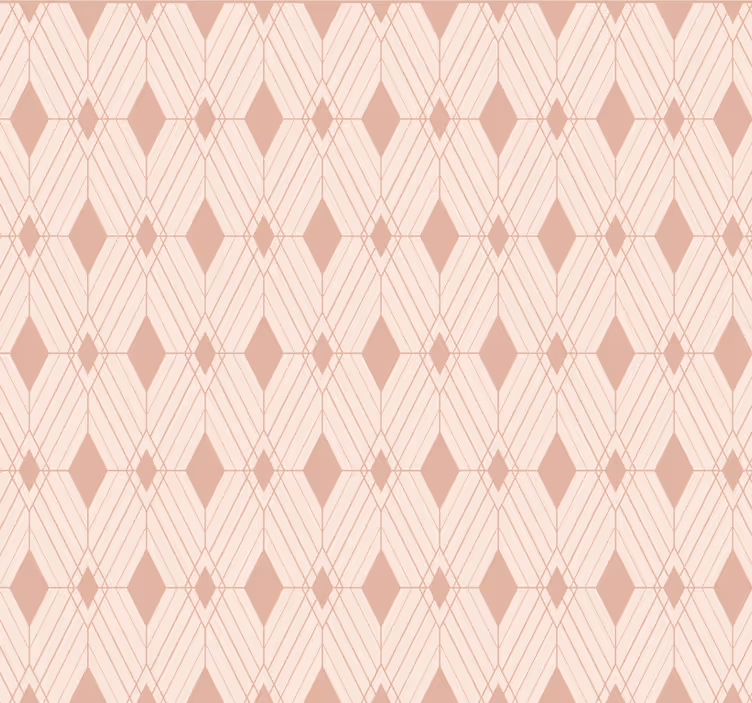 Tiles wallpaper art deco pastel diamonds - TenStickers