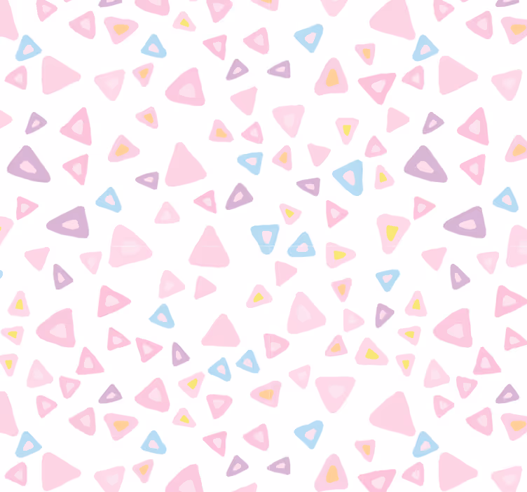 Tiles wallpaper kawaii style pastel pattern - TenStickers
