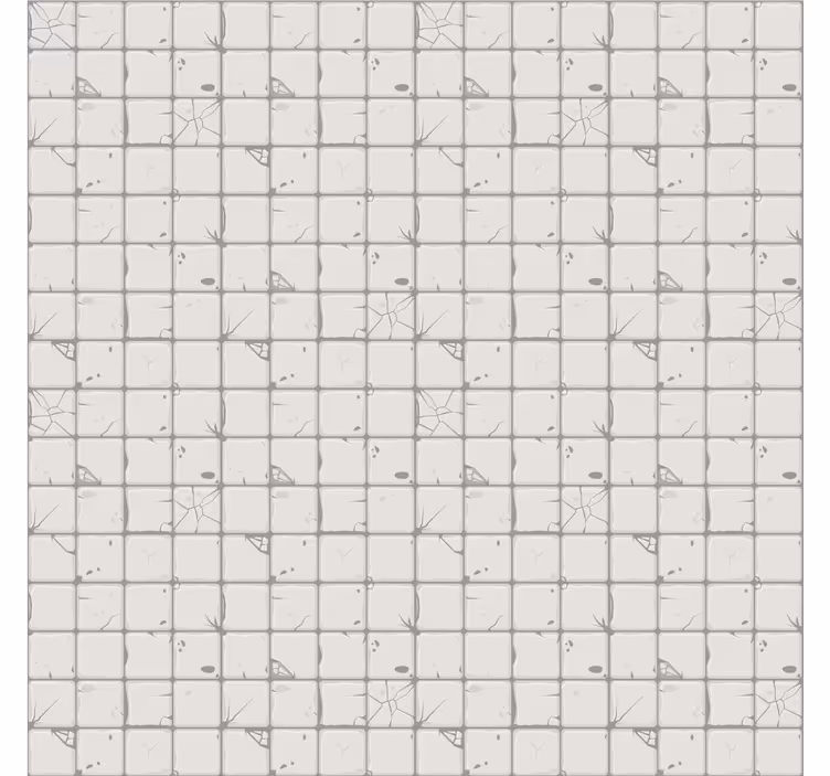 Tiles wallpaper light grey aged tiles - TenStickers