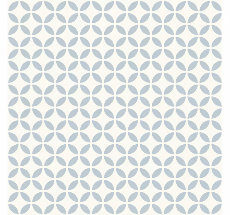 Tiles wallpaper with circular patterned design - TenStickers