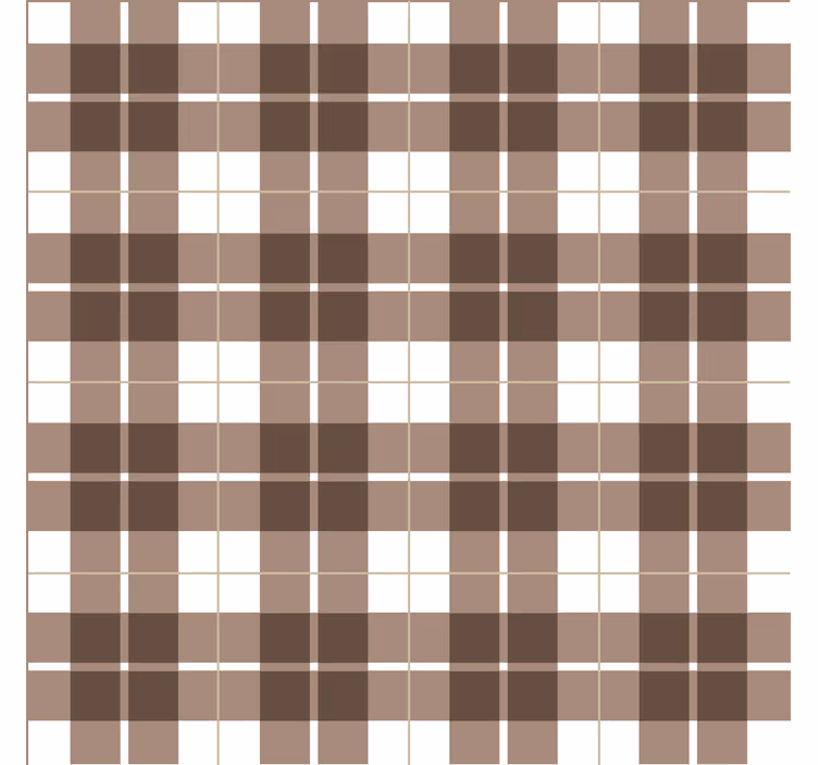 Earthy tones check tiles wallpaper - TenStickers