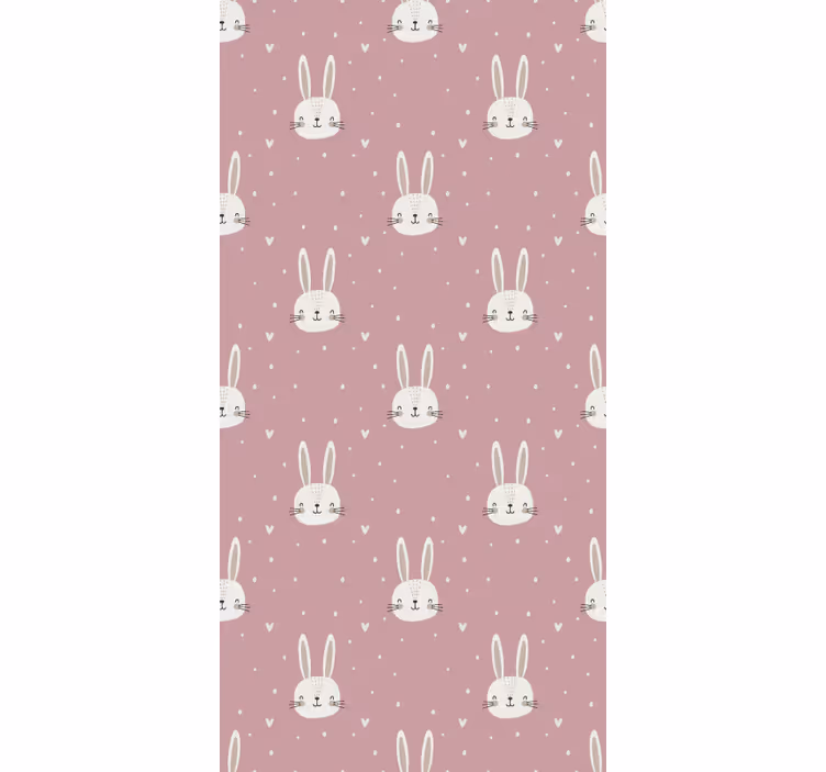 Wallpaper childrens room pink boho design - TenStickers