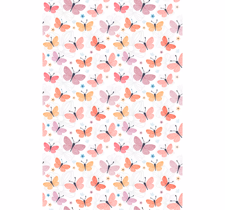 Butterfly wallpaper with butterflies flying - TenStickers