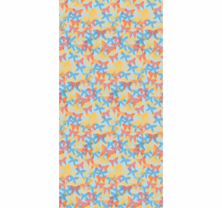 Multicolor flying butterfly wallpaper - TenStickers