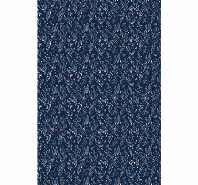 Hallway wallpaper lilies seamless floral pattern - TenStickers
