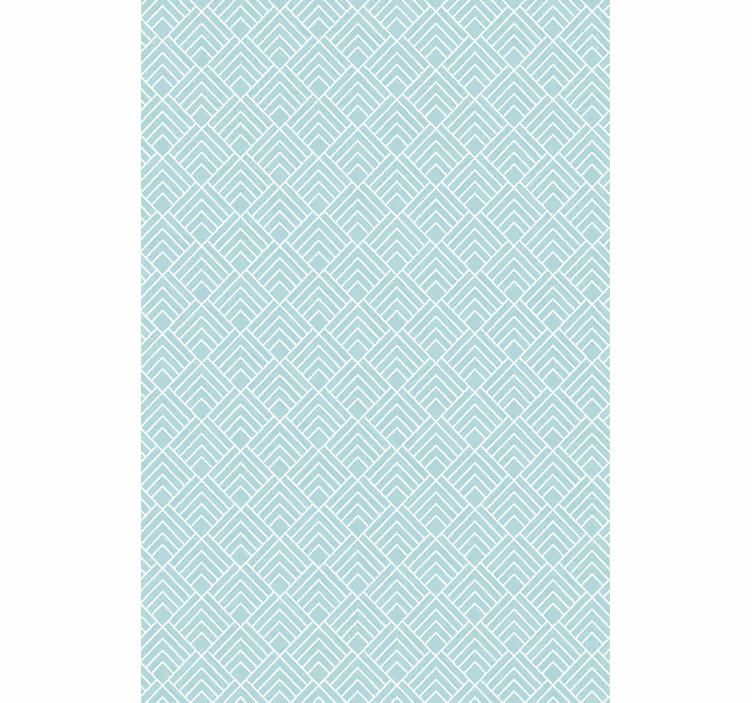 Nordic wallpaper light blue zigzag lines - TenStickers