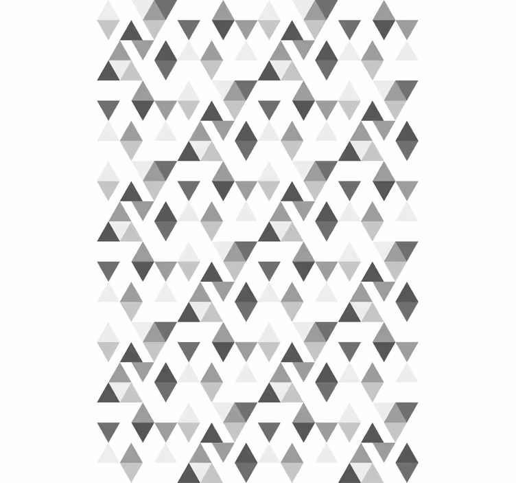 Nordic wallpaper light grey and white triangles - TenStickers