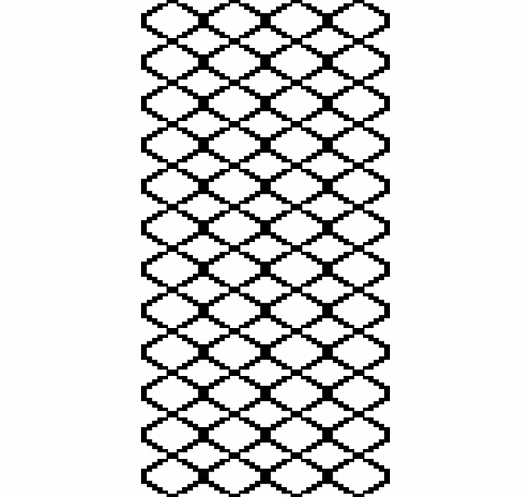 Nordic wallpaper black geometric diamonds design - TenStickers