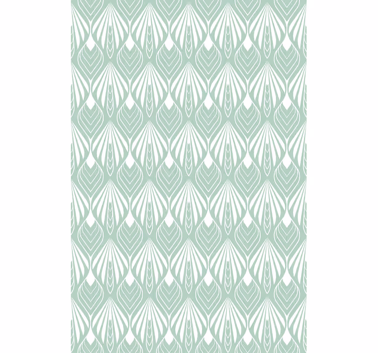 Nordic wallpaper pastel green leaves pattern - TenStickers