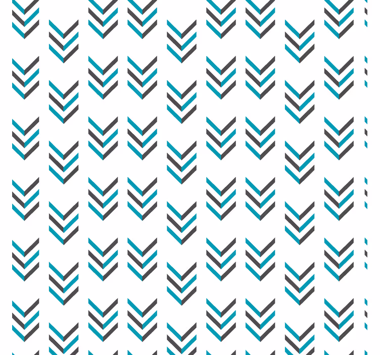 Nordic wallpaper in blue arrows design - TenStickers
