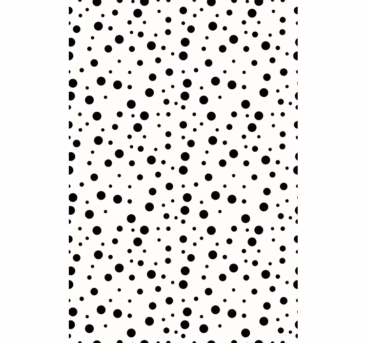 Wallpaper patterns black polka dots - TenStickers