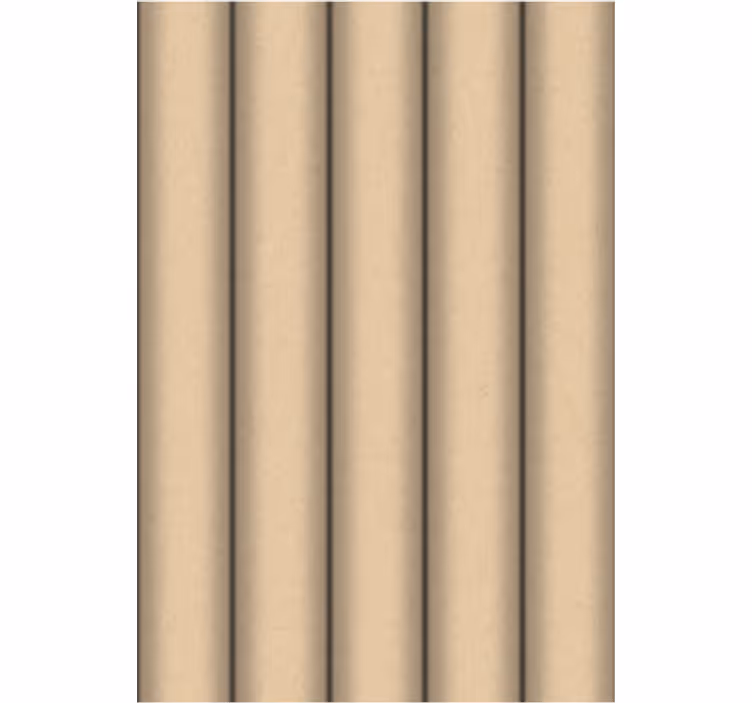 Living room wallpaper in brown tube minimalist pattern - TenStickers