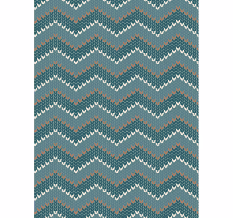 Living room wallpaper blue natural fiber look - TenStickers