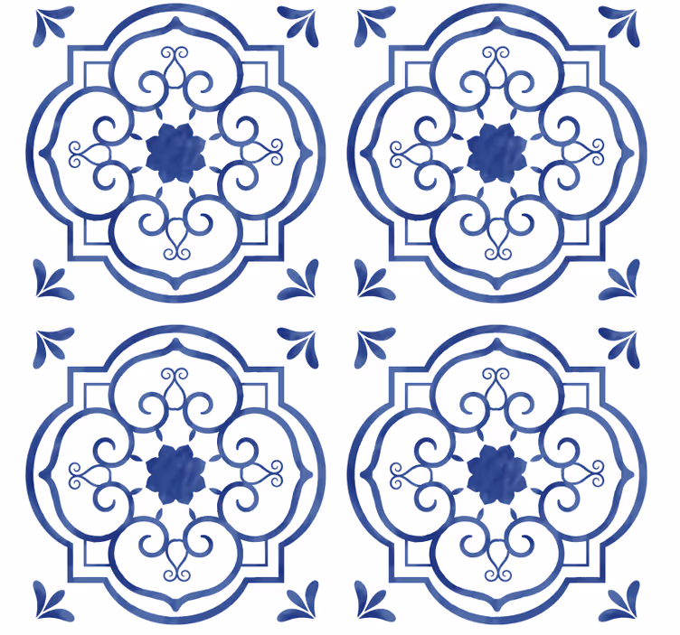 Tiles wallpaper classic tile - TenStickers