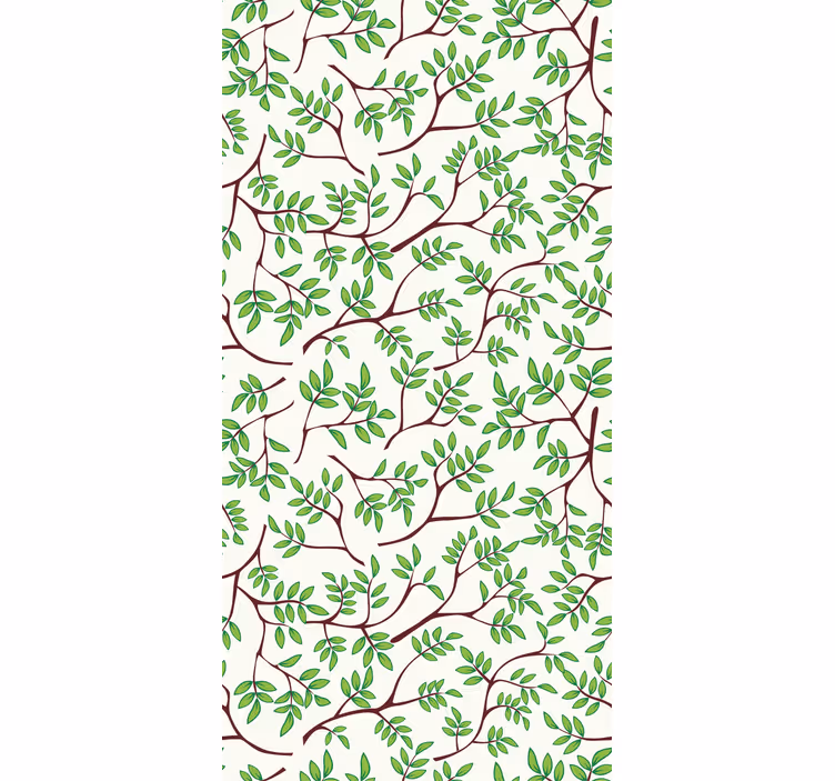 Tree wallpaper with a thin branches pattern - TenStickers
