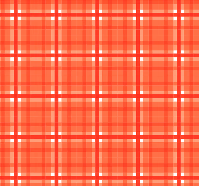 Kitchen wallpaper in red gingham pattern - TenStickers