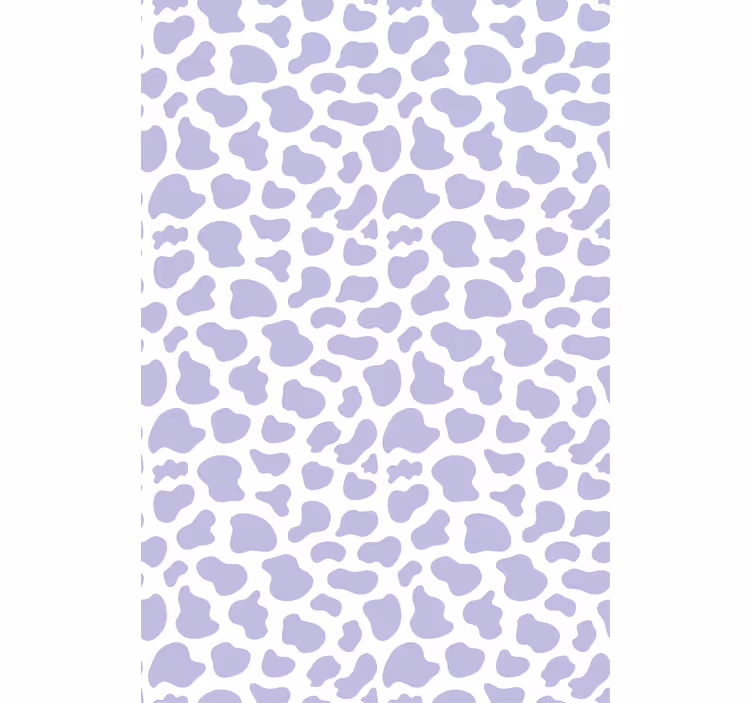 Modern wallpaper purple cow print design - TenStickers
