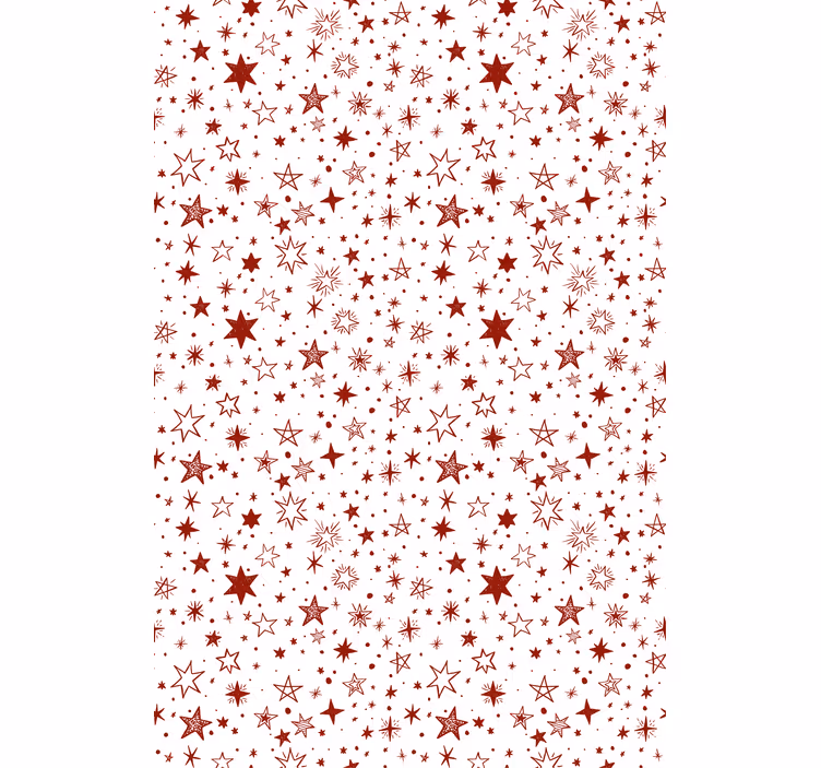 Modern wallpaper red watercolor star - TenStickers