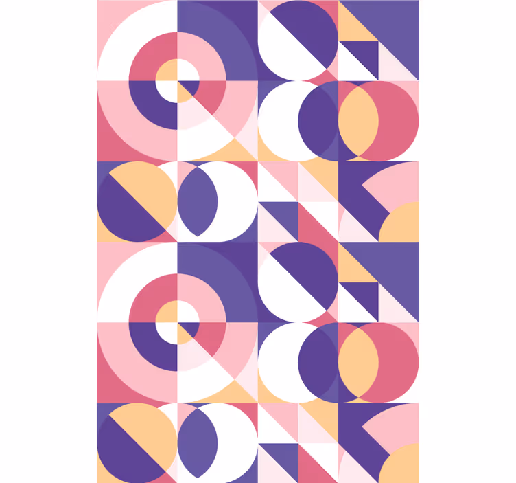 Modern wallpaper abstract geometric art - TenStickers