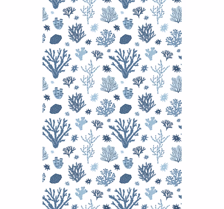 Modern wallpaper modern corals hampton style - TenStickers