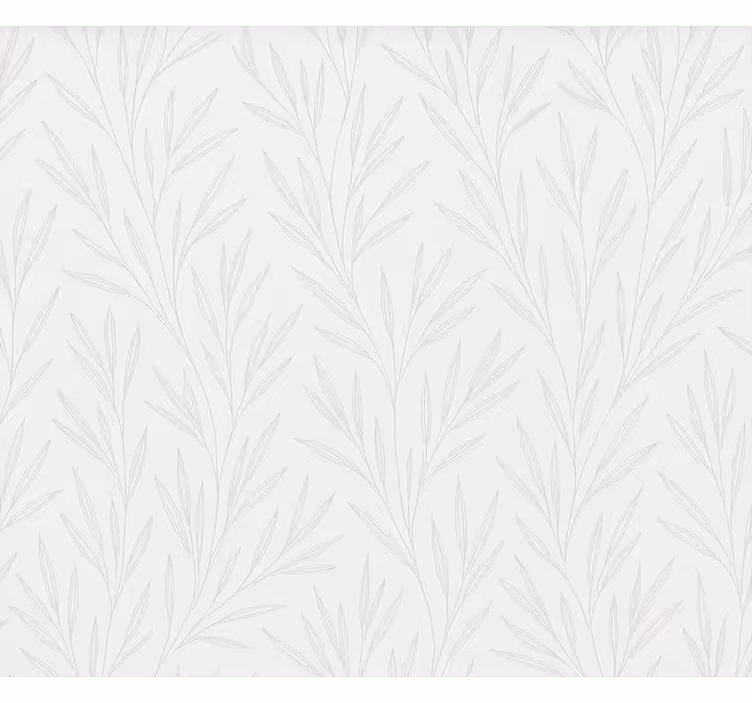 Bathroom wallpaper thin leaves design - TenStickers