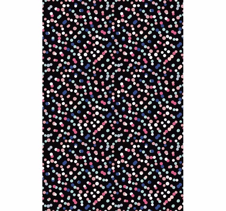 Teenage bedroom wallpaper colorful dot design - TenStickers