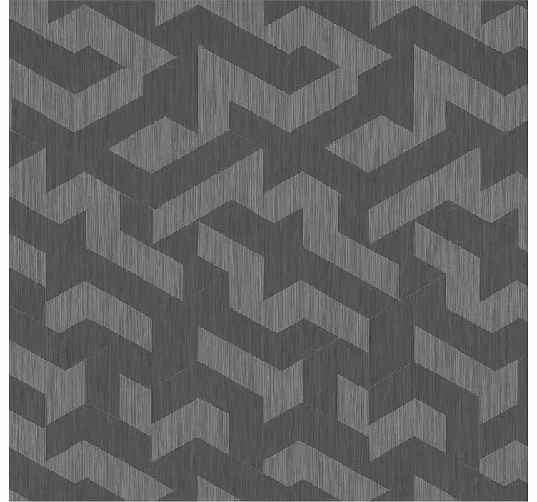 Teenage bedroom wallpaper geometric dark shapes - TenStickers