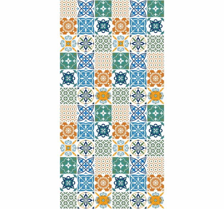 Kitchen wallpaper porcelain tile blend - TenStickers
