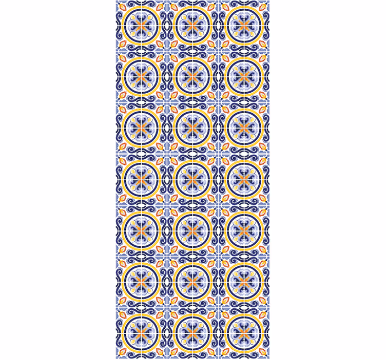Kitchen wallpaper summer tiles - TenStickers