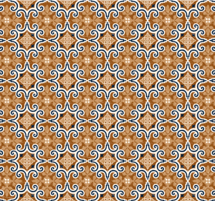 Kitchen wallpaper cement tile design - TenStickers
