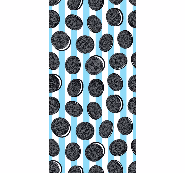 Kitchen wallpaper oreo stripe design - TenStickers