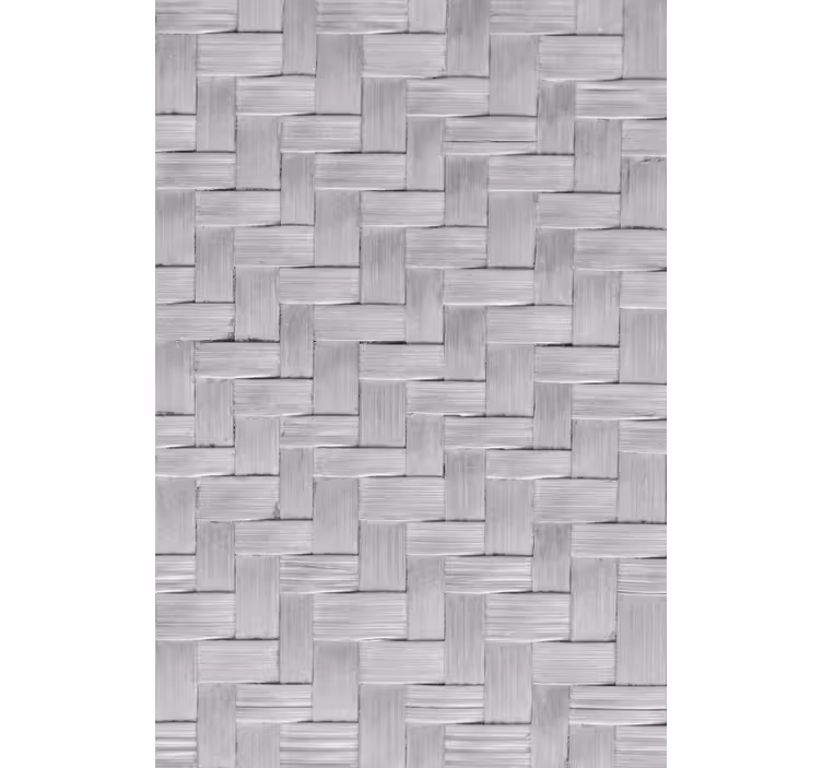 Living room wallpaper woven grey texture - TenStickers