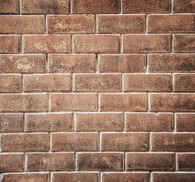 Living room wallpaper brick illusion - TenStickers