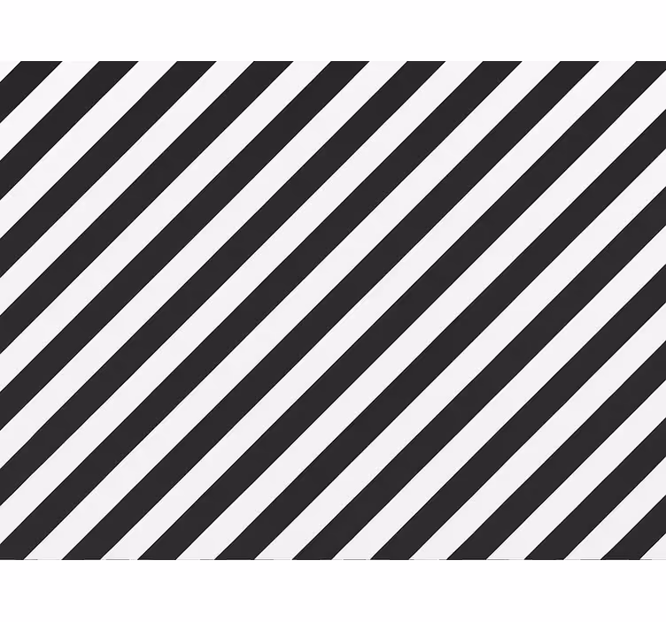 Living room wallpaper classic black and white stripes - TenStickers