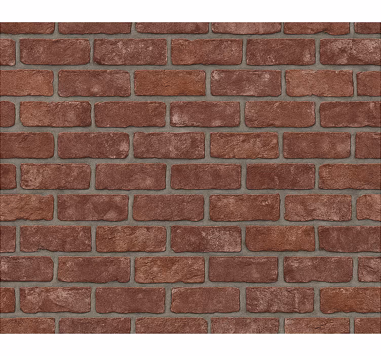 Living room wallpaper industrial red brick - TenStickers